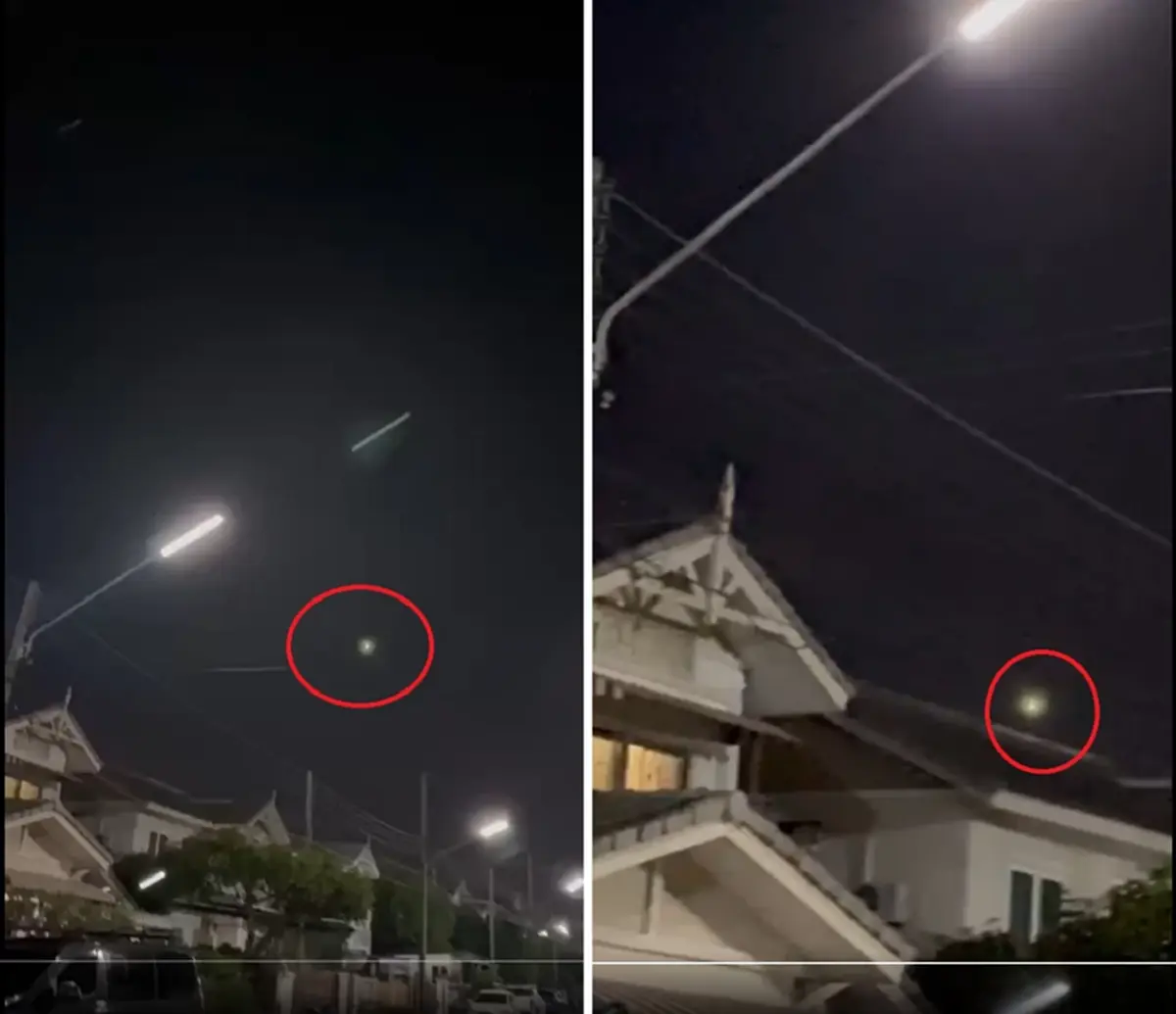 ชัดแล้ว แสงปริศนา เหนือน่านฟ้าไทย เมื่อคืน ที่แท้คือแสงอะไร 