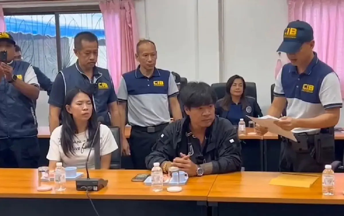 เปิดสีหน้า จอนนี่ มือปราบ โดนรวบพร้อมภรรยา รับทราบข้อกล่าวหา