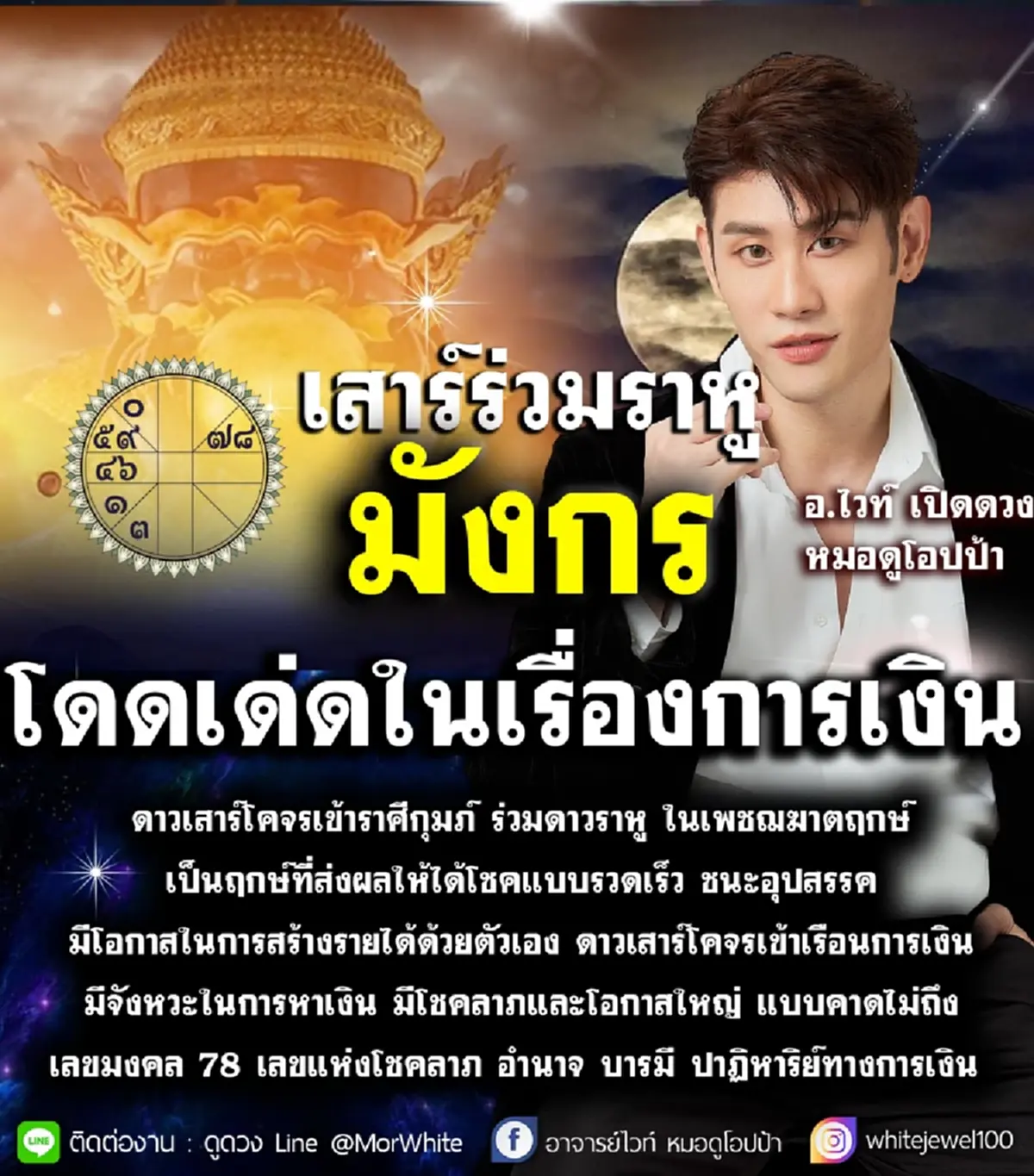 ดาวเสาร์ย้ายร่วมราหู 2 ราศี เงินโดดเด่น ได้บ้าน ทรัพย์ใหญ่