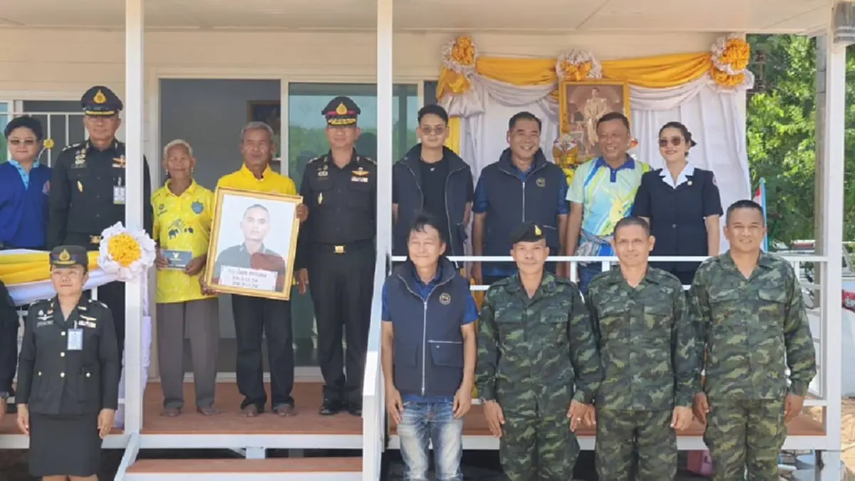 เปิดภาพบ้านหลังใหม่ ส.ต. ธีรยุทธ ด้วยพระมหากรุณาธิคุณแด่วีรชน