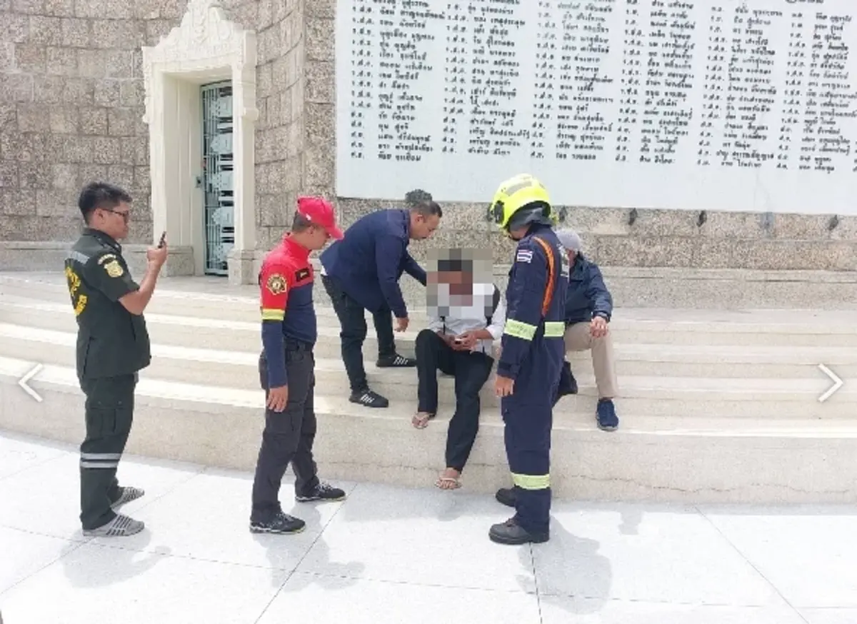 หนุ่มใหญ่อ้างถูกฝังไมโครชิพ ปีนอนุสาวรีย์ชัยฯ เรียกร้องเอาผิดผู้ดำเนินการ