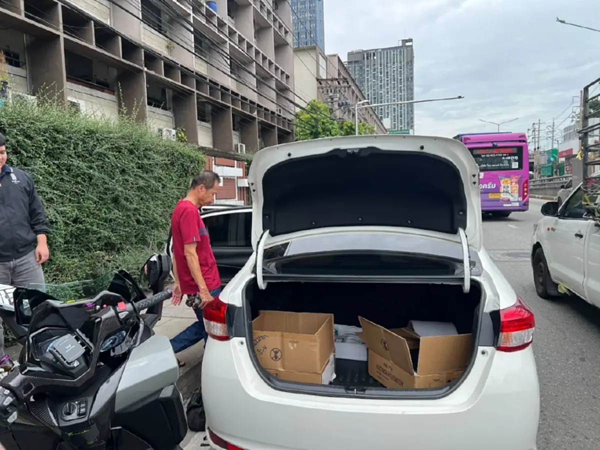 รวบโอปป้า รับจ้างขับรถตะเวนส่ง SMS ปลอม ด้วยเครื่อง False Base Station