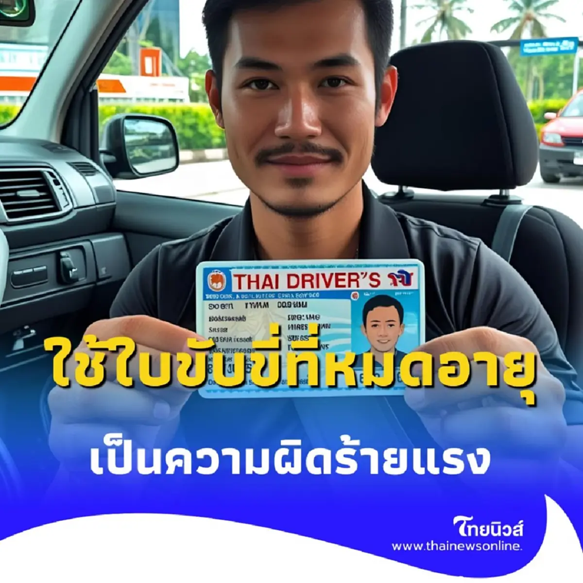 ใช้ใบขับขี่ที่ไม่ได้ต่ออายุ เปิดโทษตามกฎหมาย พร้อมค่าปรับที่ควรรู้