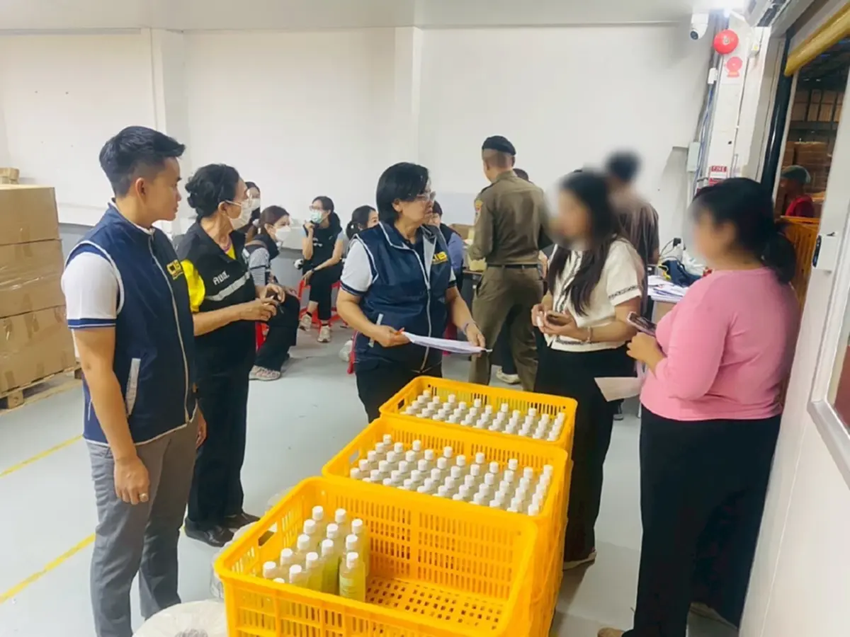 โป๊ะแตก โรงงานเครื่องสำอางเถื่อน ใช้วัตถุดิบจีนกวนต้ม ส่งขายนอก