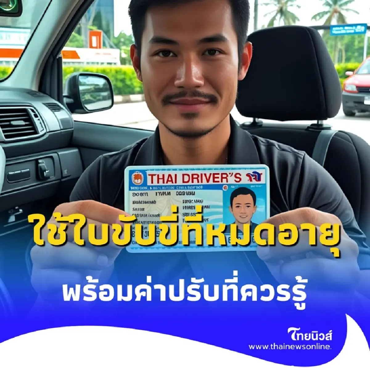 ใช้ใบขับขี่ที่ไม่ได้ต่ออายุ เปิดโทษตามกฎหมาย พร้อมค่าปรับที่ควรรู้