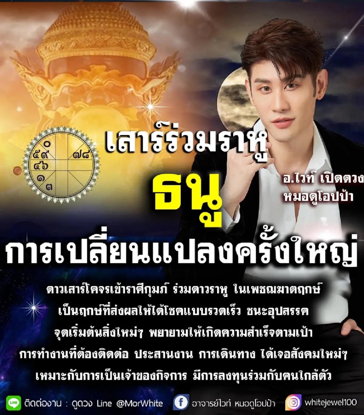 ดาวเสาร์ย้ายร่วมราหู 2 ราศี เปลี่ยนแปลงครั้งใหญ่ ปัญหาคลี่คลาย