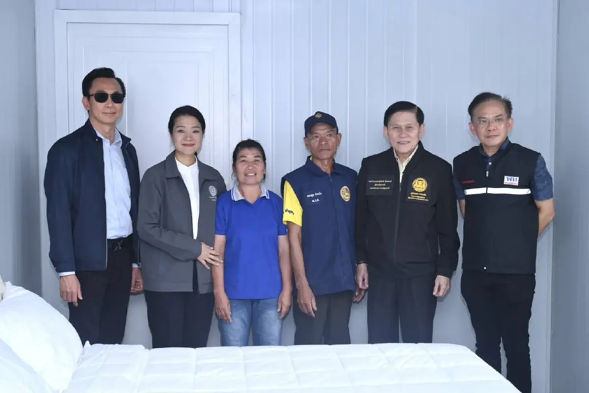 มอบบ้านน็อคดาวน์หลังใหม่ผู้ประสบภัยเหตุปะทะชายแดนไทย-กัมพูชา