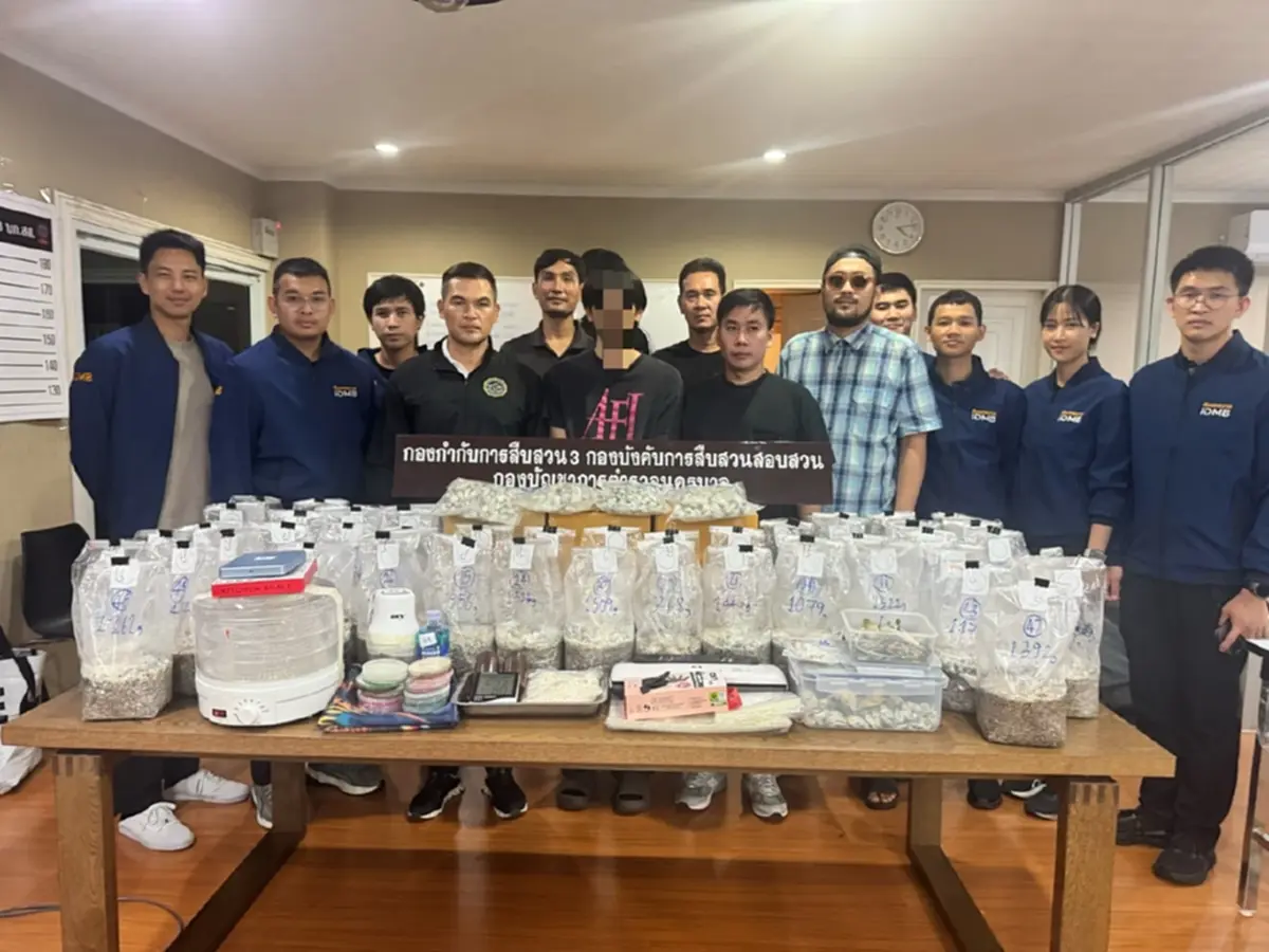 รวบหนุ่มวัย 25ปี ขายเห็ดขี้ควายออนไลน์ สุดอู้ฟู่ของกลาง 2.2 ล้าน