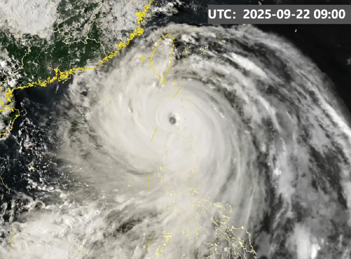 เส้นทางไต้ฝุ่น"รากาซา" เตือนไทยฝนตกหนักหลายพื้นที่ 23–26 ก.ย.