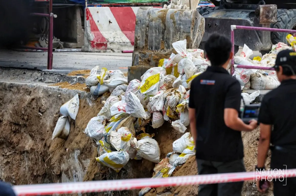 แก้ถูกจุด"ชัชชาติ"ยันใช้กระสอบทรายถมหลุมยุบ เป็นมาตรฐานสากล