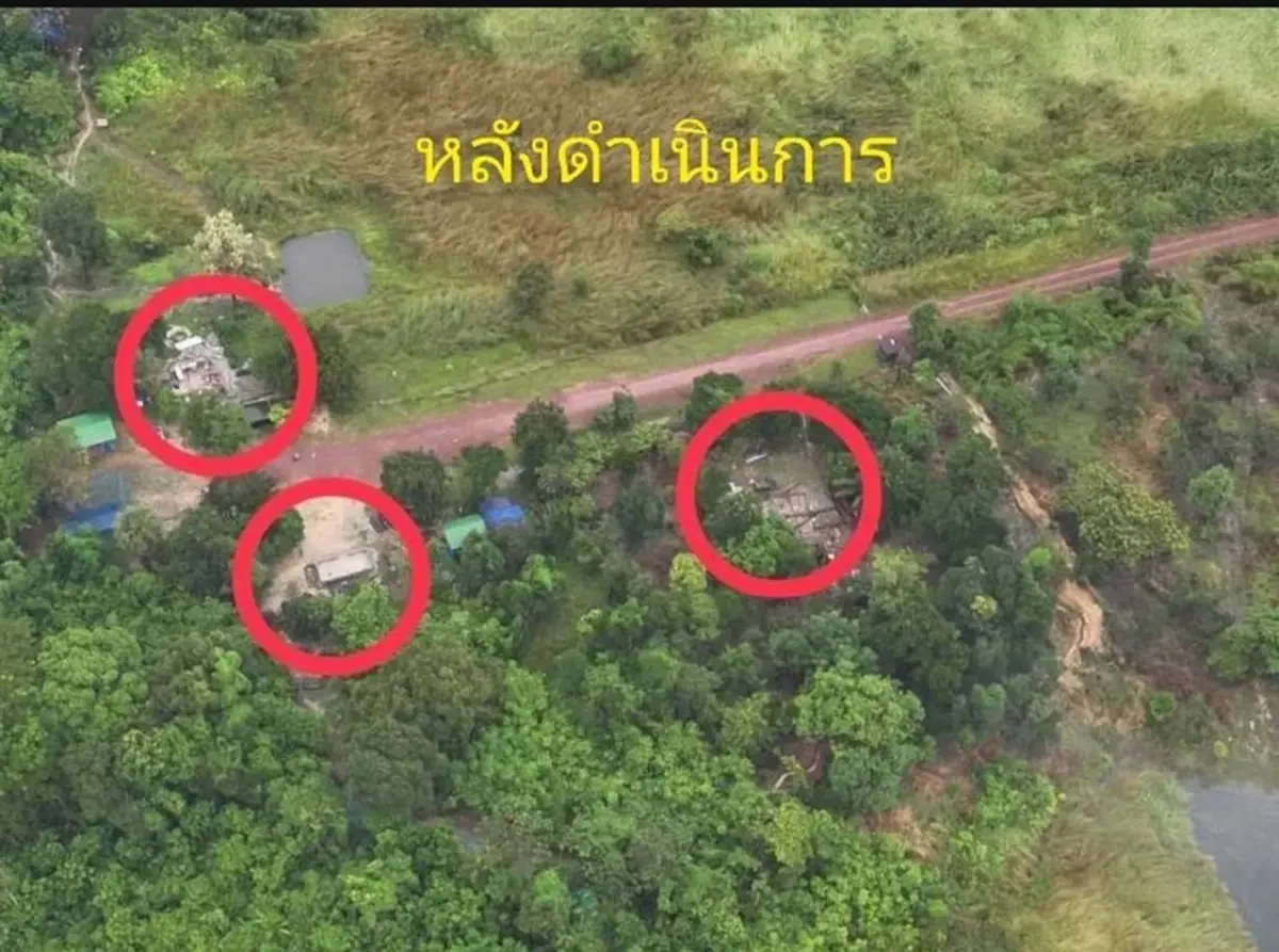 ภาพล่าสุดบ้านชำราก หลังทหารฝ่าทุ่นระเบิดไล่เขมรเคลียร์พื้นที่