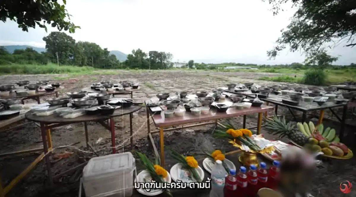 รายการดังบุกเลี้ยงหม้อไฟสุสานไร้ญาติ ก่อนจุดธูปเห็นเลขมงคลชัด