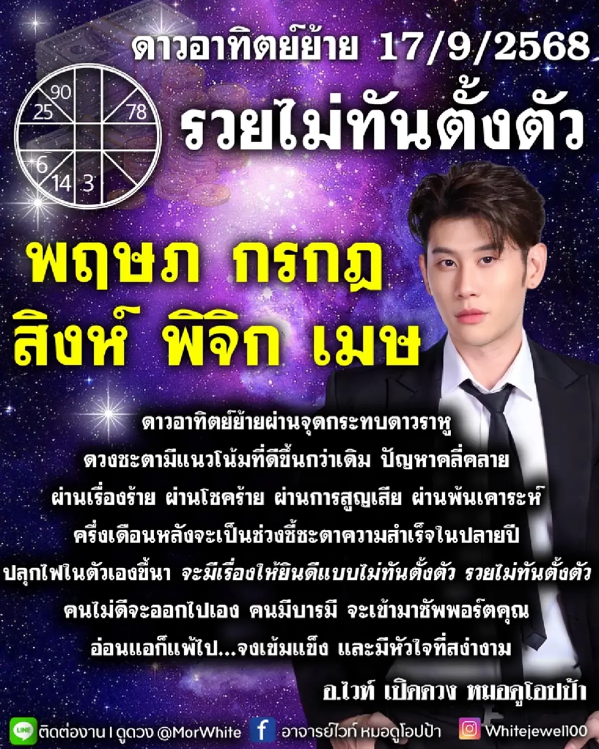 ดาวอาทิตย์ย้าย 5 ราศี ผ่านโชคร้าย พ้นเคราะห์ รวยไม่ทันตั้งตัว