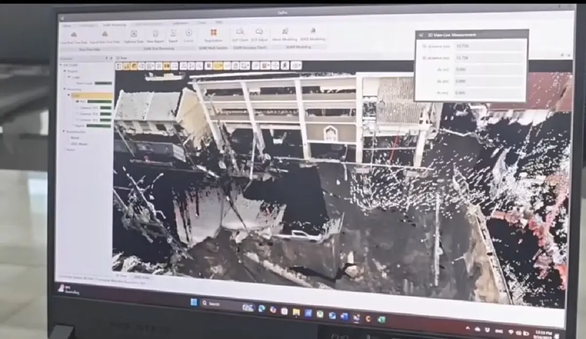 เปิดภาพสแกน 3 มิติ พื้นใต้อาคาร สน.สามเสน น่าหวั่น เสี่ยงทรุดอีก