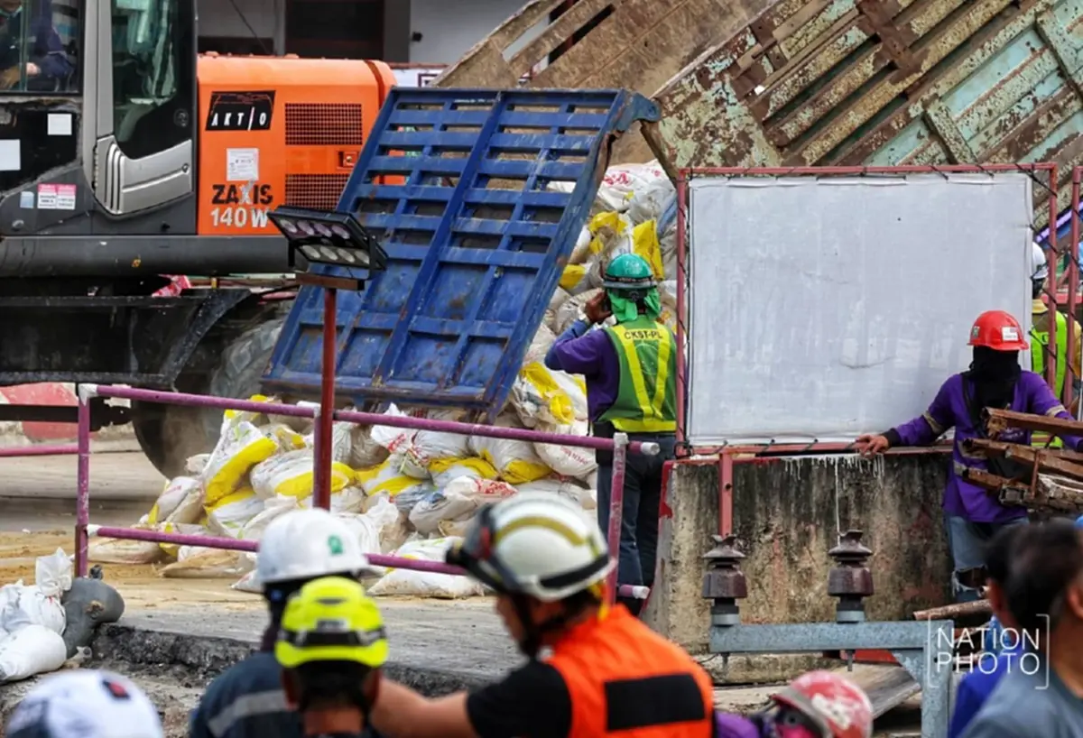 แก้ถูกจุด"ชัชชาติ"ยันใช้กระสอบทรายถมหลุมยุบ เป็นมาตรฐานสากล