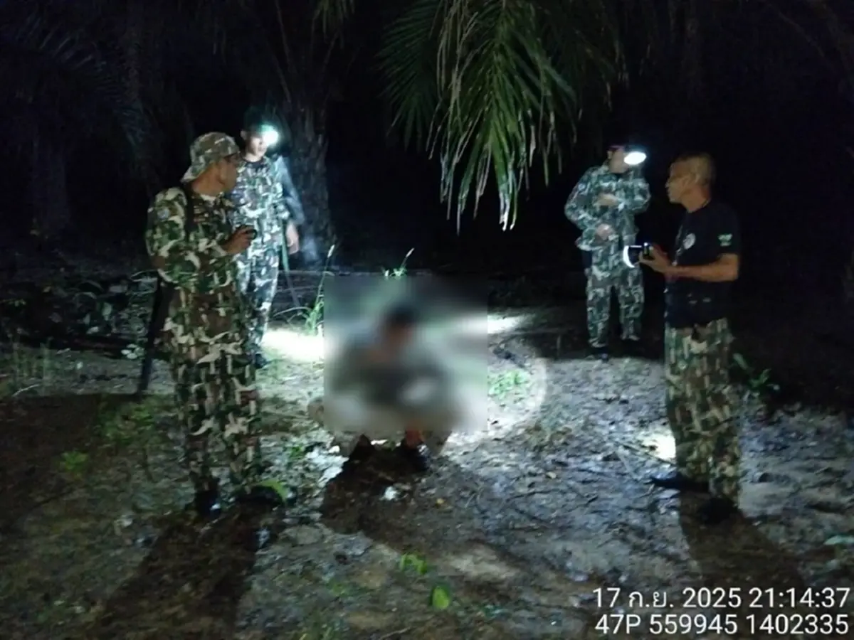 รวบก่อนล่า จับนายพรานวัย 46 ตัดไฟแต่ต้นลม สัตว์ป่ารอดปลอดภัย