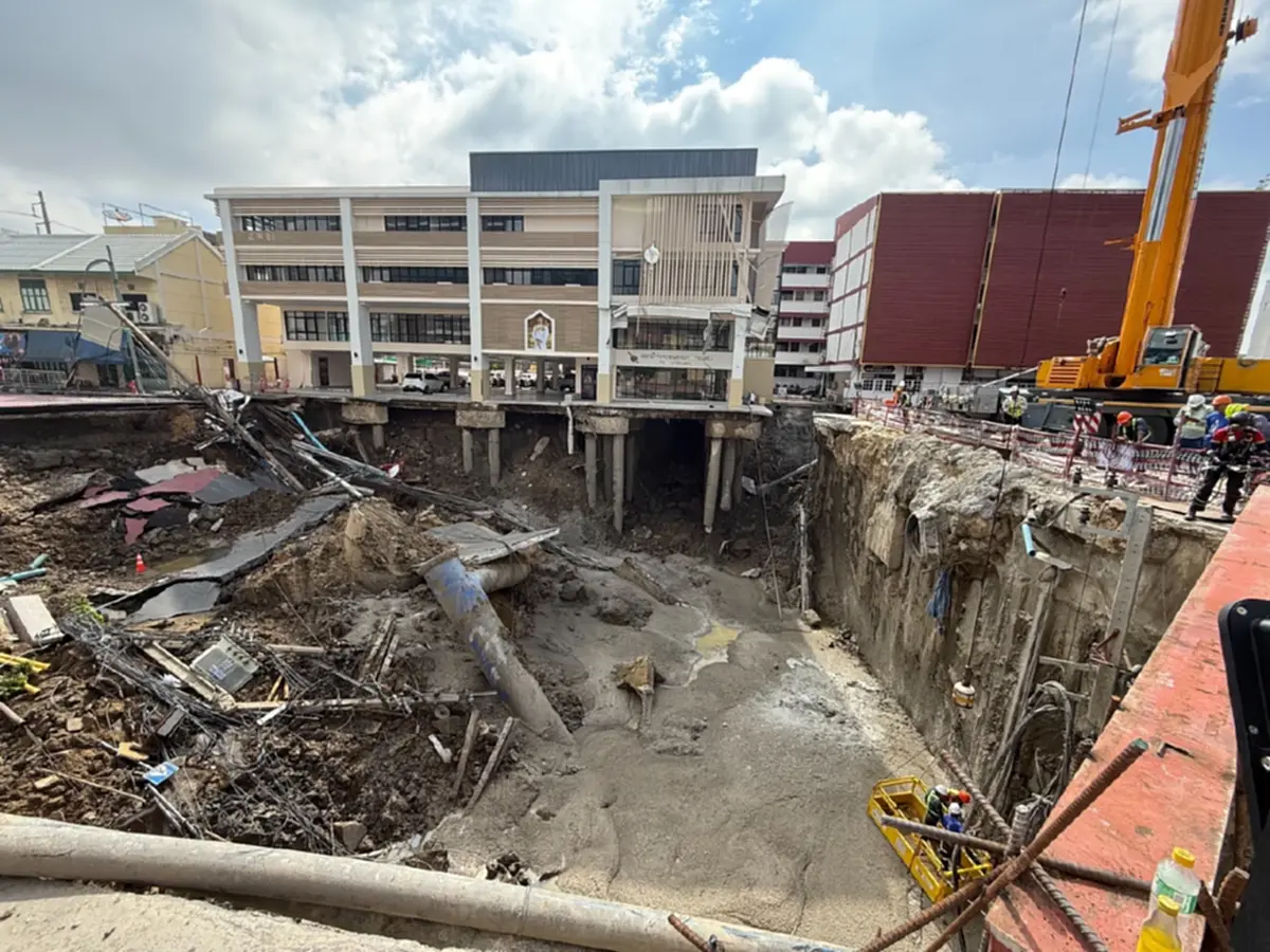 ไวเกินคาด คืบหน้าซ่อม"ถนนสามเสนทรุด" เผยแล้วกำหนดเปิดการจราจร