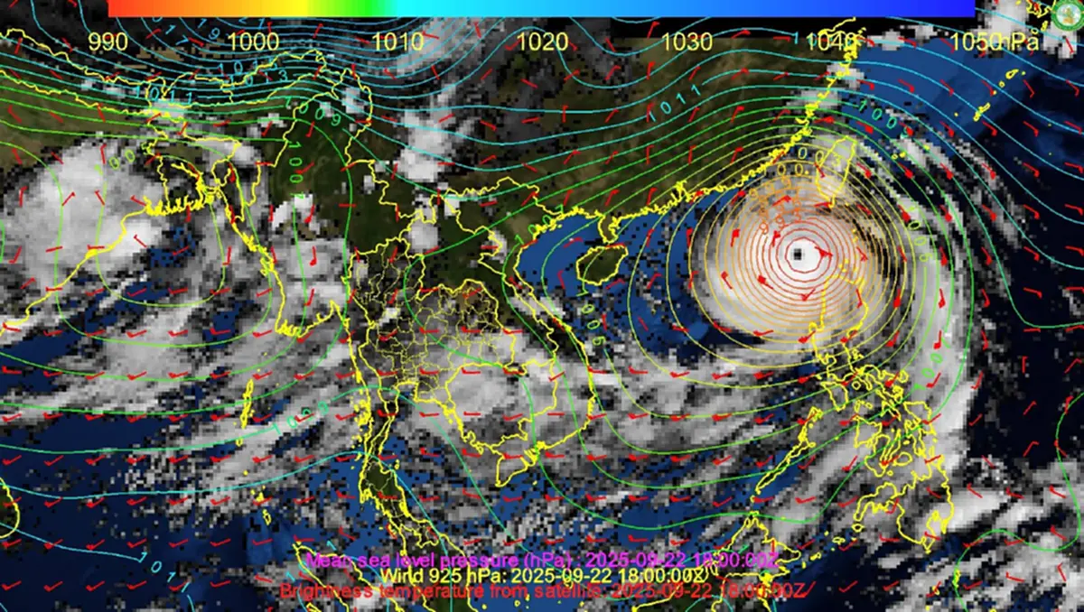 เตือน ฉ.3 อิทธิพล พายุไต้ฝุ่นรากาซา ฝนตกหนักถึงหนักมาก 23-26 ก.ย.