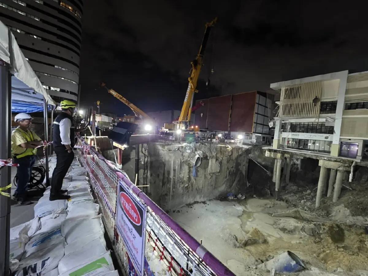 ไวเกินคาด คืบหน้าซ่อม"ถนนสามเสนทรุด" เผยแล้วกำหนดเปิดการจราจร