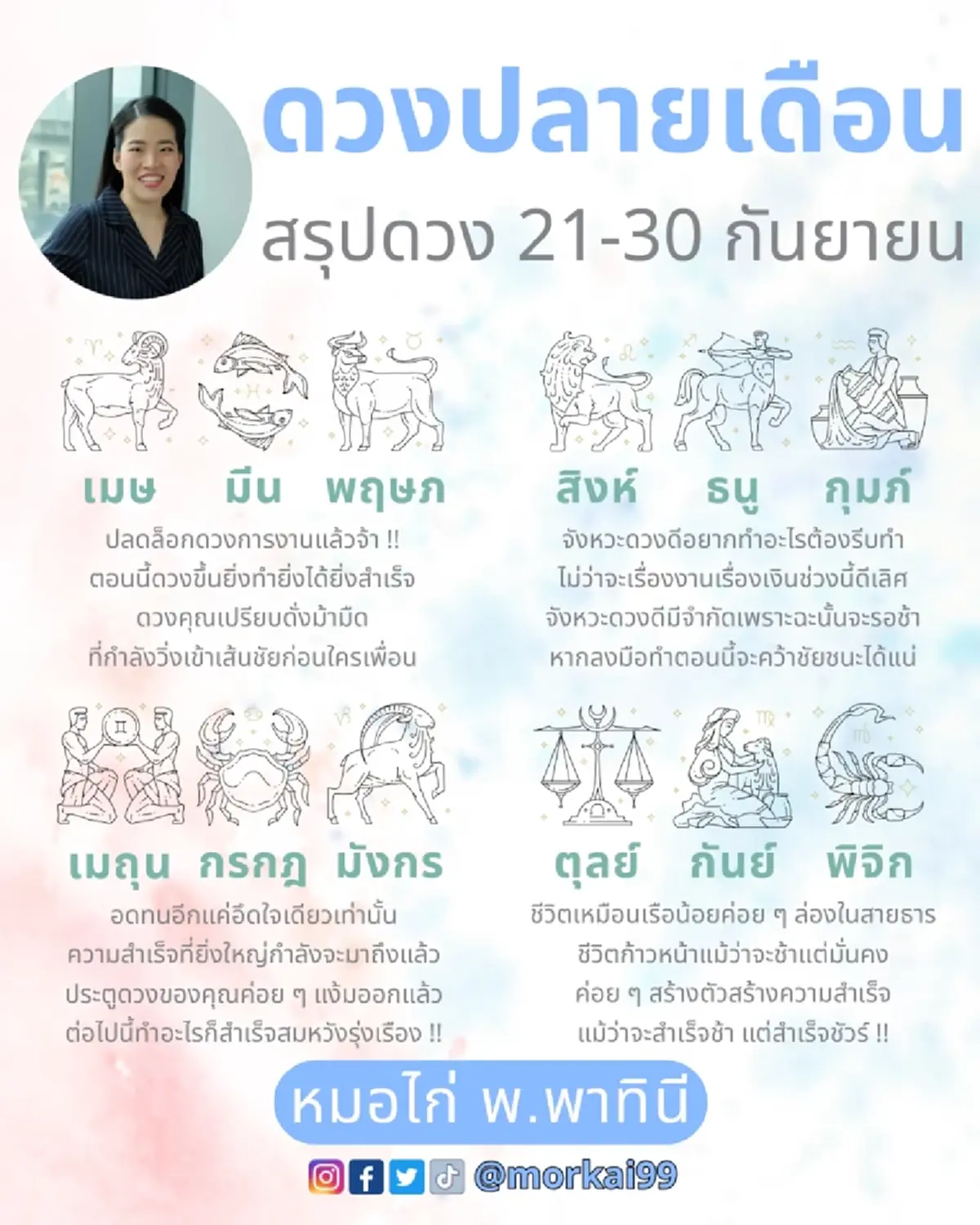 พบ 3 ราศี ช่วงปลายเดือนก.ย. ดวงการงานปลดล็อก ยิ่งทำยิ่งได้ยิ่งสำเร็จ