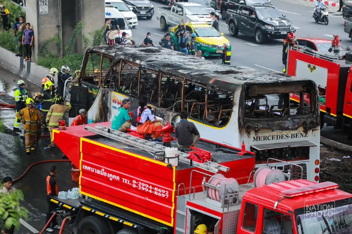 จำคุก 8 ปี เจ้าของอู่-คนขับ คดีรถบัสมรณะ คร่าชีวิต 23 ครูนักเรียน 