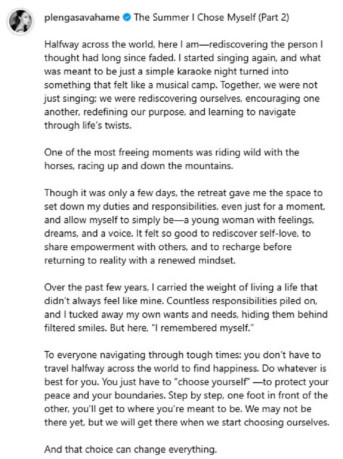 เพลง ชนม์ทิดา ร่ายยาวความในใจ หลังถูกจับตาความสัมพันธ์ เป๊ก เศรณี