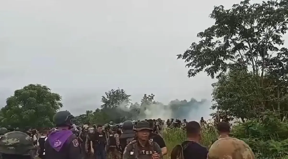 หลักฐานชัด เขมรรุกล้ำแผ่นดินไทย ใช้แก๊สน้ำตา ปฏิบัติตามหลักสากล