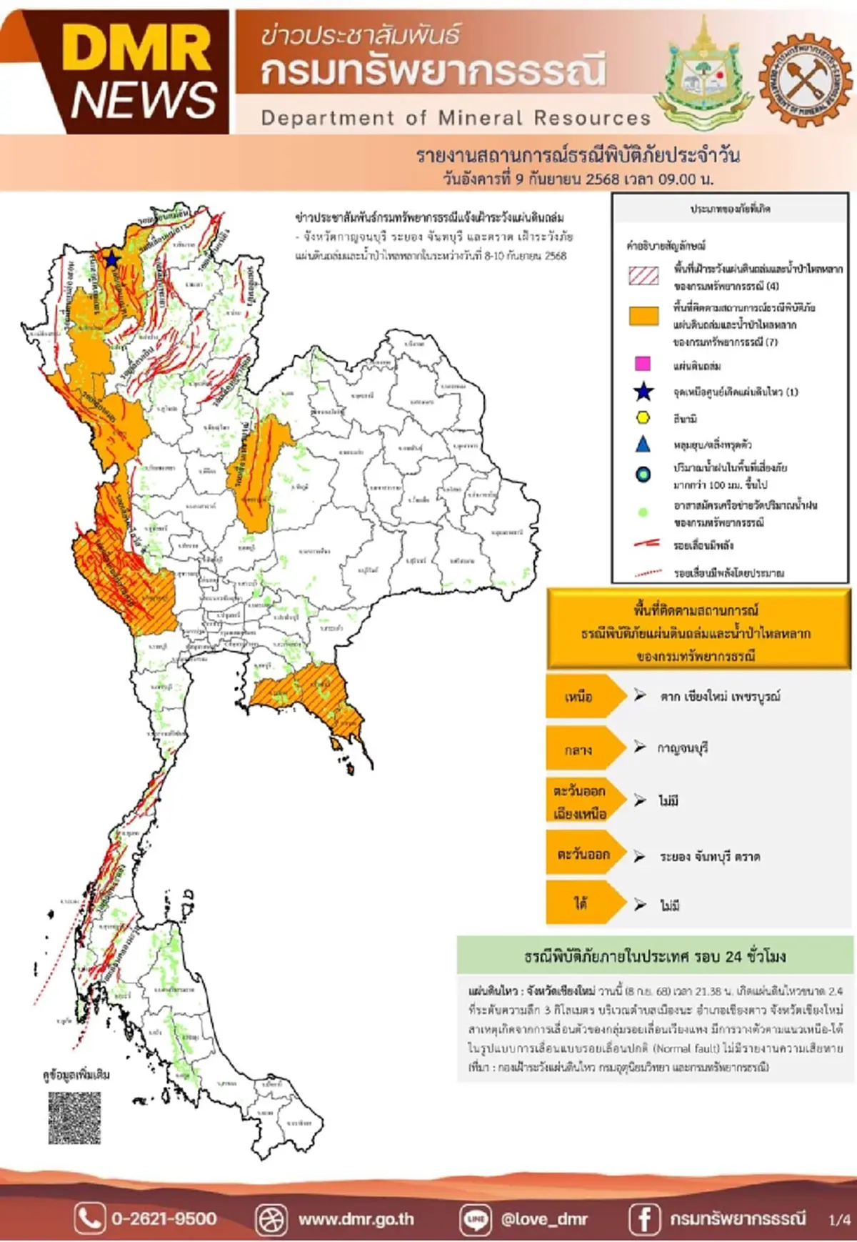 เตือนด่วน 7 จังหวัดเสี่ยงภัยน้ำป่าหลาก ดินถล่ม ระวังอันตราย