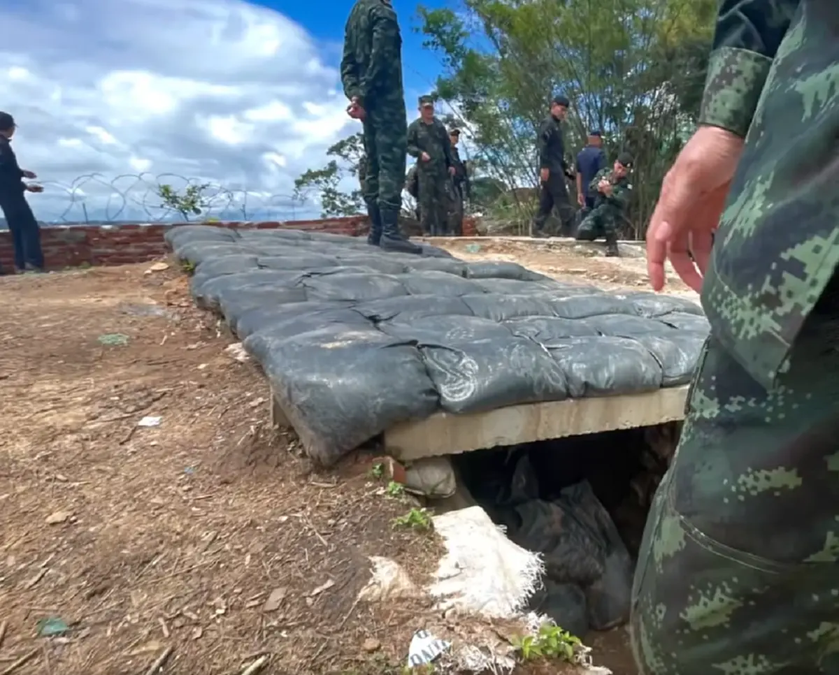 โพรงลับ "เสธ.เบิร์ด" ชี้จุดเขมรใช้หลบบนภูมะเขือ จบศึกกลิ่นศพโชย