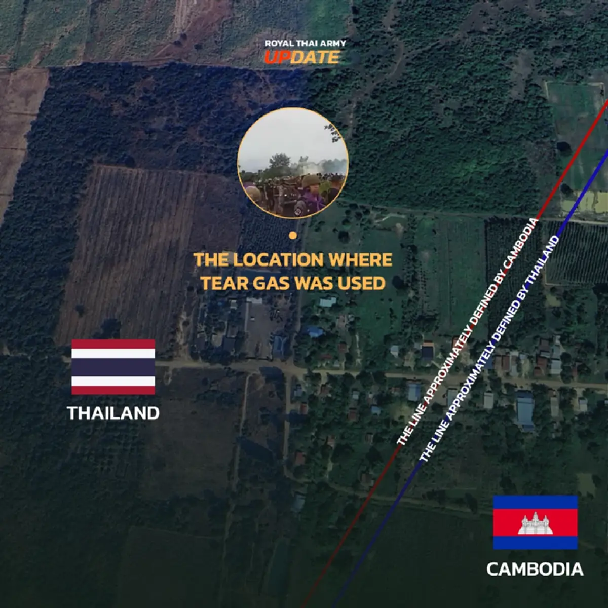 หลักฐานชัด เขมรรุกล้ำแผ่นดินไทย ใช้แก๊สน้ำตา ปฏิบัติตามหลักสากล