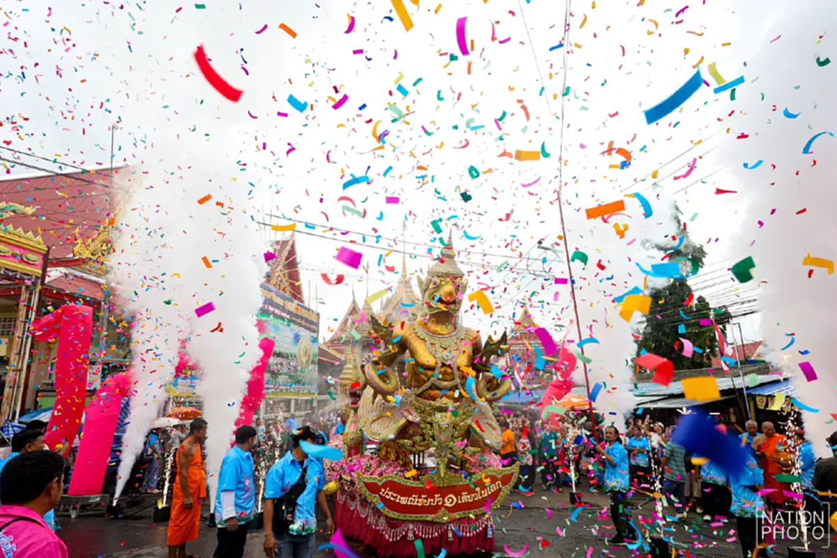 เลขทะเบียนรถแห่หลวงพ่อโต ก่อนอัญเชิญขึ้นเรือประเพณีรับบัว 2568