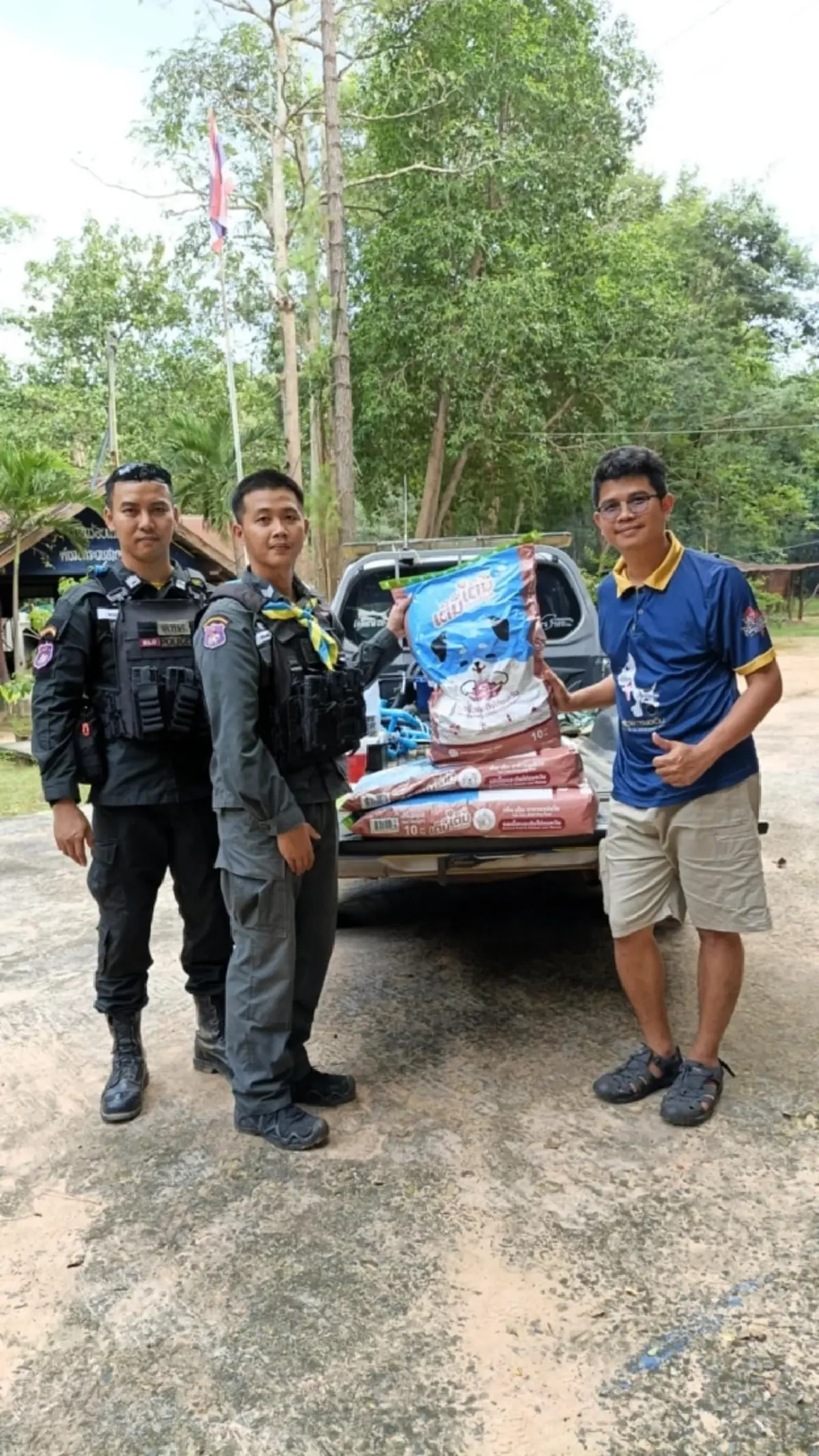 หมาชายแดน หาบ้าน เสียขาหน้า ตชด.ช่วยจากกับดักนายพรานเขมร