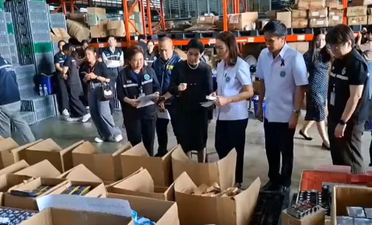 จับล็อตใหญ่ เครื่องสำอางเถื่อน 7 หมื่นชิ้น ยึดเกลี้ยง 7 ล้าน 