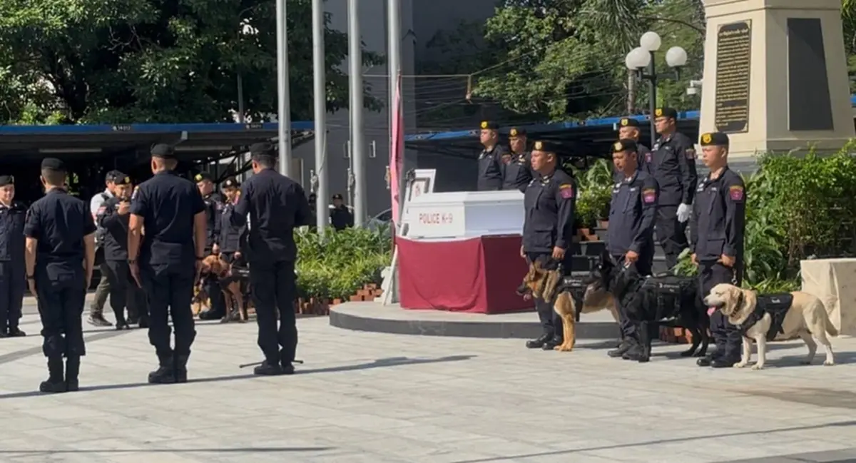 น้ำตาซึม คุณโบกล่าวลา ส่ง K9 ซาโบ้ สู่สุคติอย่างสมเกียรติ