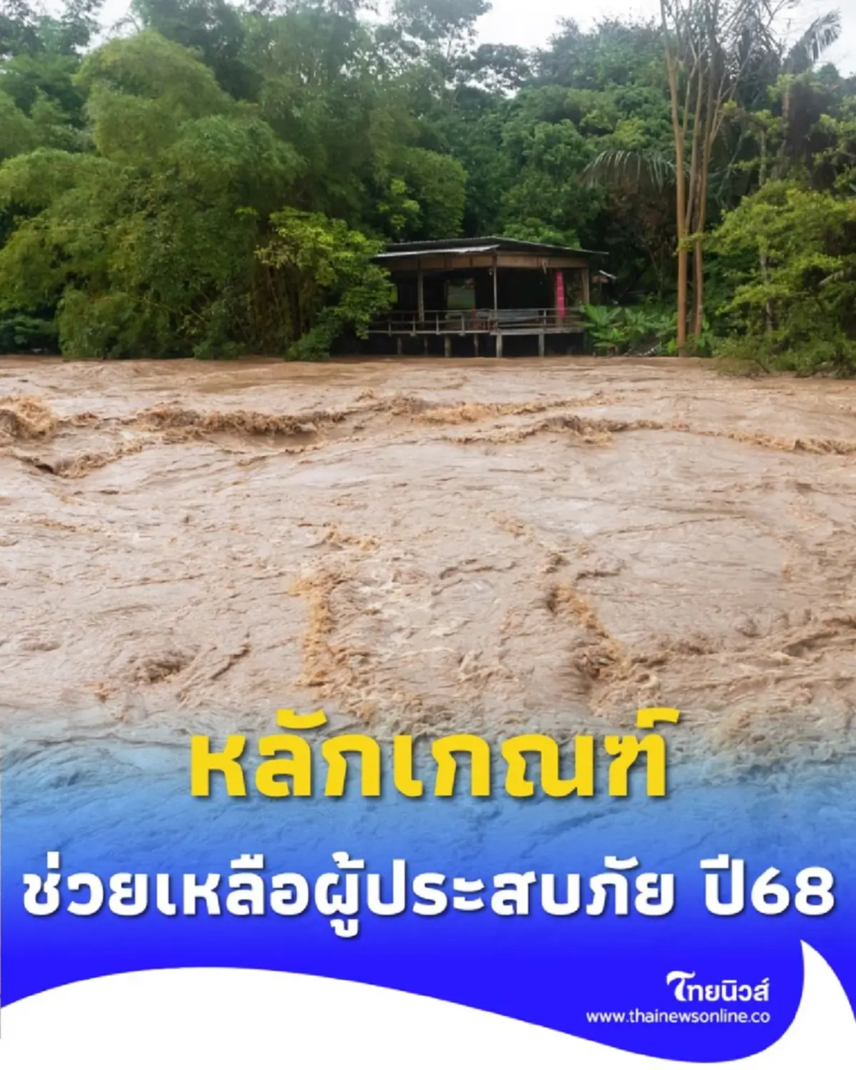 เช็กรายชื่อ 65 จังหวัด รับเงินช่วยเหลือผู้ประสบอุทกภัยในช่วงฤดูฝน ปี 2568