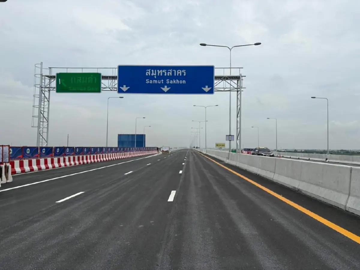 เปิดแล้ว "มอเตอร์เวย์ M82" บางขุนเทียน-เอกชัย เช็กจุดเข้า-ออก