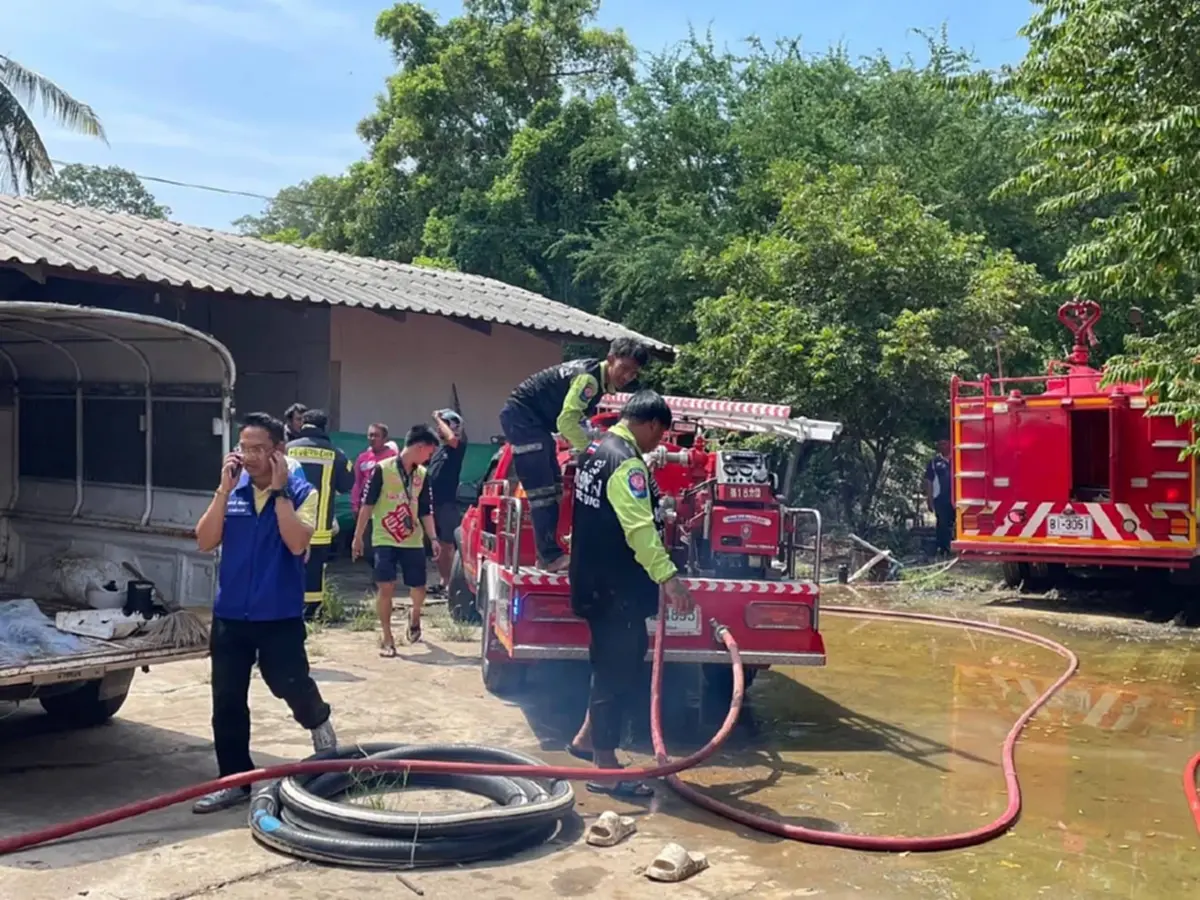 เกิดเหตุโรงงานพลุระเบิด จ.อ่างทอง มีผู้รับบาดเจ็บ 1 คน