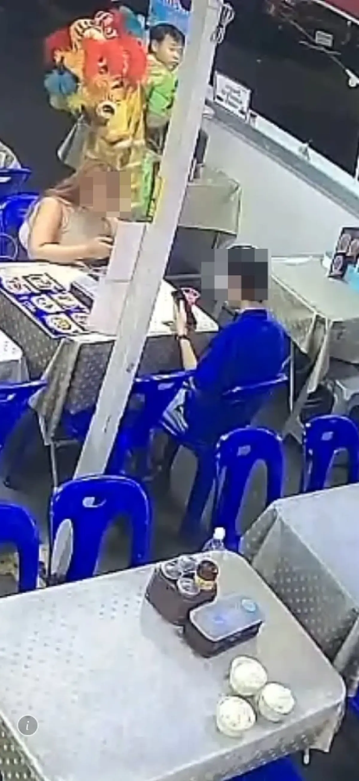 ร้านอาหารระวังไว้ วีรกรรมโจรแสบชุดเชิดสิงโต ทำทีเข้ามาขอน้ำกิน