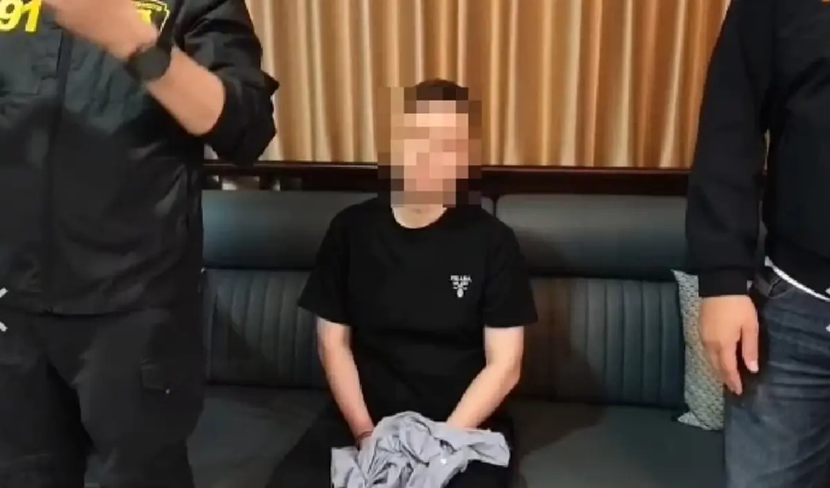 บุกทลายรัง "จีนเทา" กลางกรุง! ตร.191 รวบหนุ่มจีนหนีหมายแดง