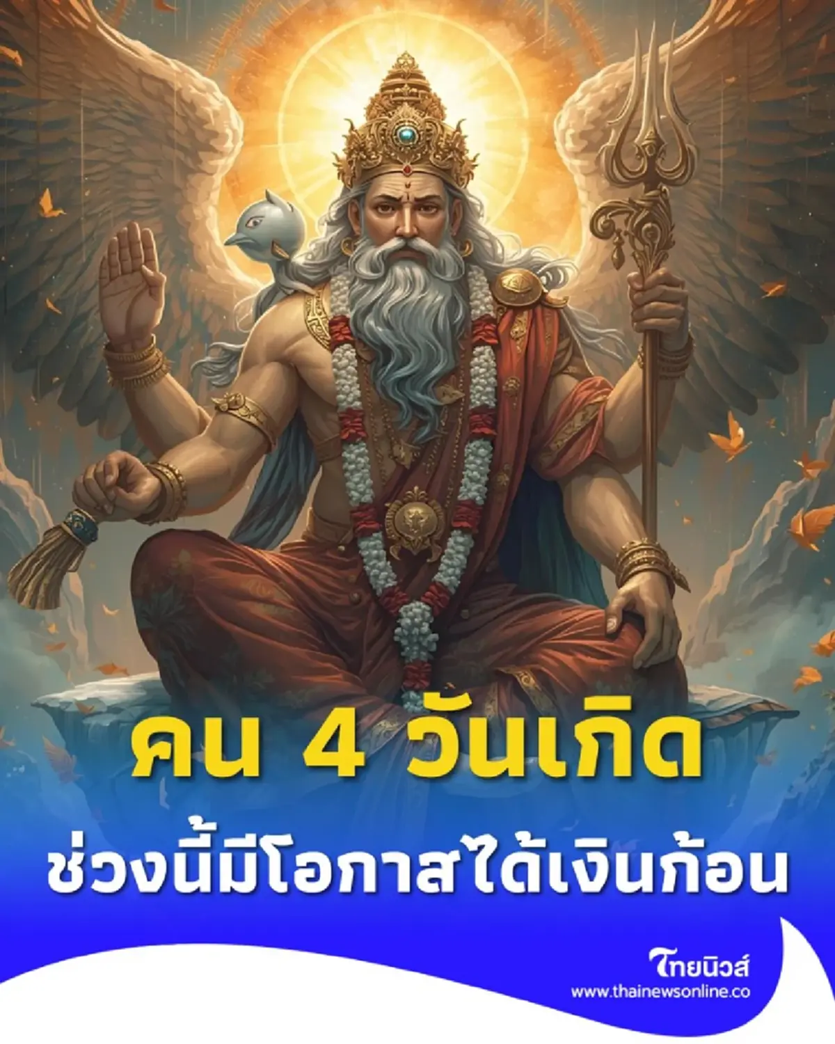 ดวงคน 4 วันเกิด ช่วงนี้มีโอกาสได้เงินก้อน มีคำแนะนำให้ด้วย