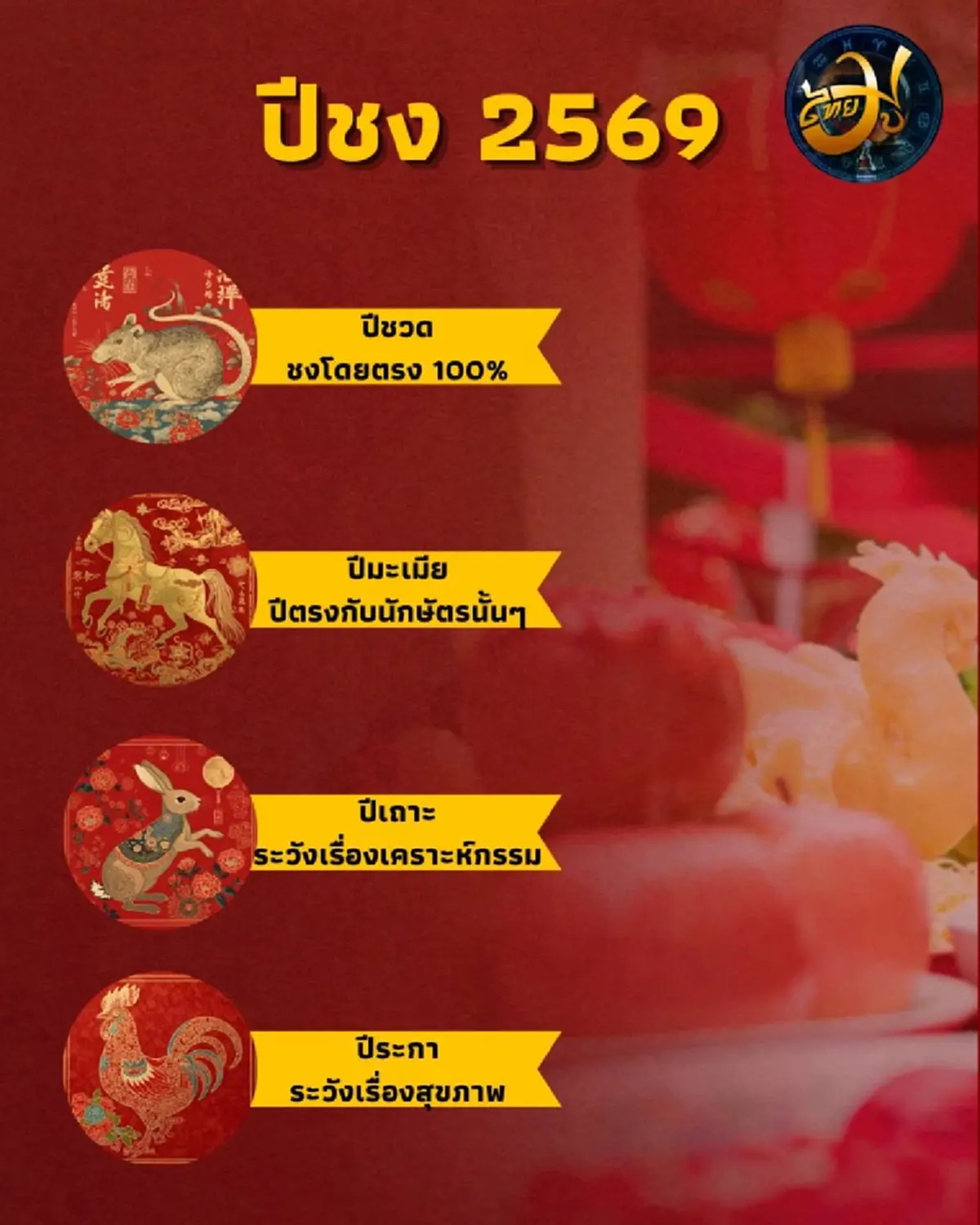 ใครเกิดปีชงต้องรู้ ปีชง 2569 สิ่งที่ควรทำ สิ่งที่ควรรับมือมีอะไรบ้าง