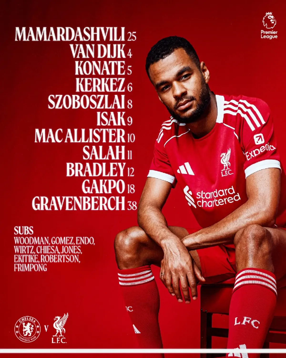 "ดูบอลสด"เชลซี พบ ลิเวอร์พูล ดูบอลลิเวอร์พูลวันนี้ พรีเมียร์ลีก