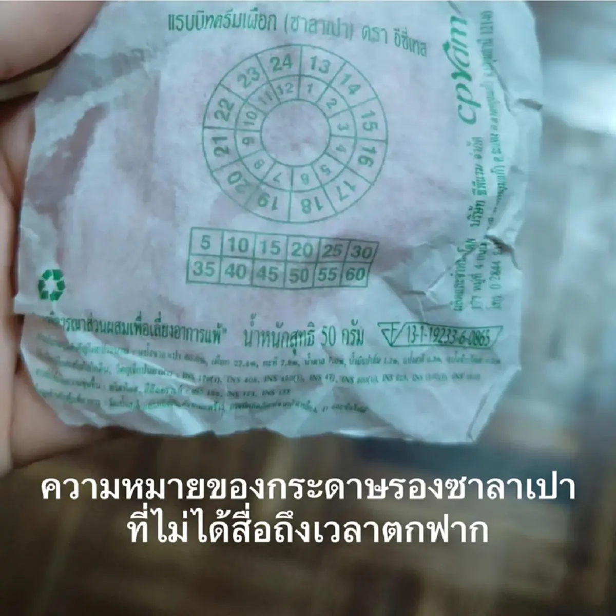 รู้สักที "ตัวเลขบนกระดาษรองซาลาเปา" มันมีหมายความว่ายังไง