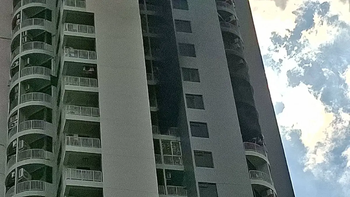 \"สปริงเกอร์\"พัง ไม่ทำงาน เหตุเพลิงไหม้คอนโดฯหรูย่านปิ่นเกล้า