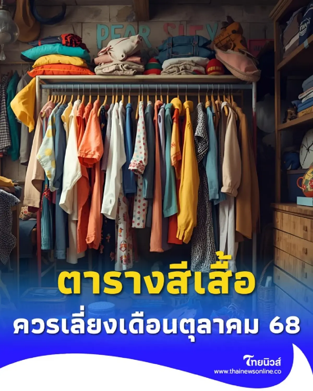 สีไหนต้องเลี่ยง ตารางสีเสื้อมงคล-สีกาลกิณี ประจำเดือนตุลาคม 2568