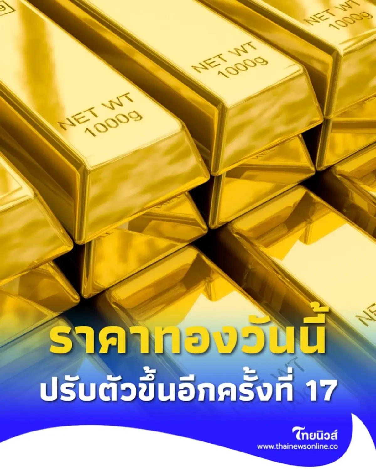  ราคาทองวันนี้ 6 ต.ค. 68 ราคาทองมีปรับตัวขึ้นอีกครั้งที่ 17