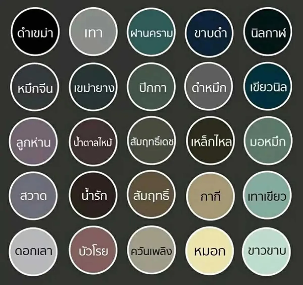 เผย 25โทนสีสุภาพ ที่สามารถใส่ไว้ทุกข์ได้ตามกาลเทศะ