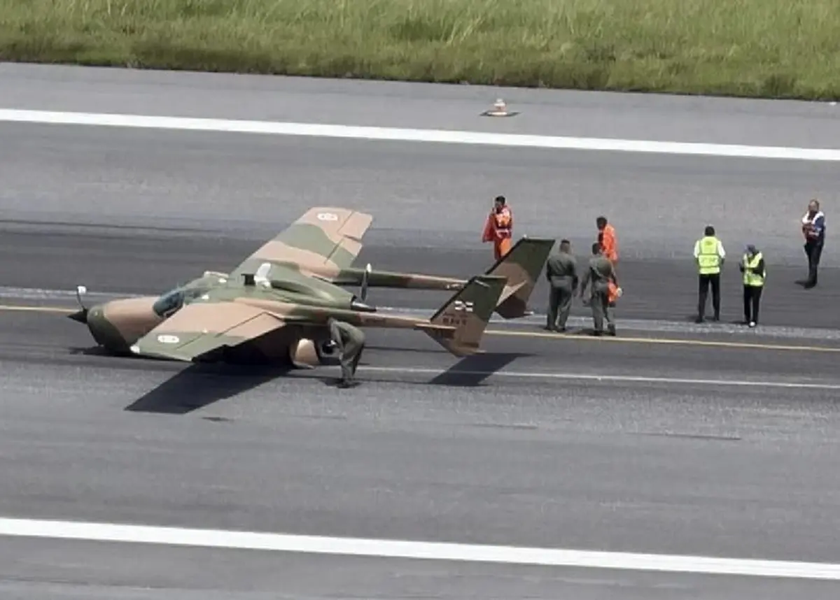 เปิดเลขเครื่องบิน Cessna กองทัพเรือ ขัดข้องขวางรันเวย์ที่ภูเก็ต