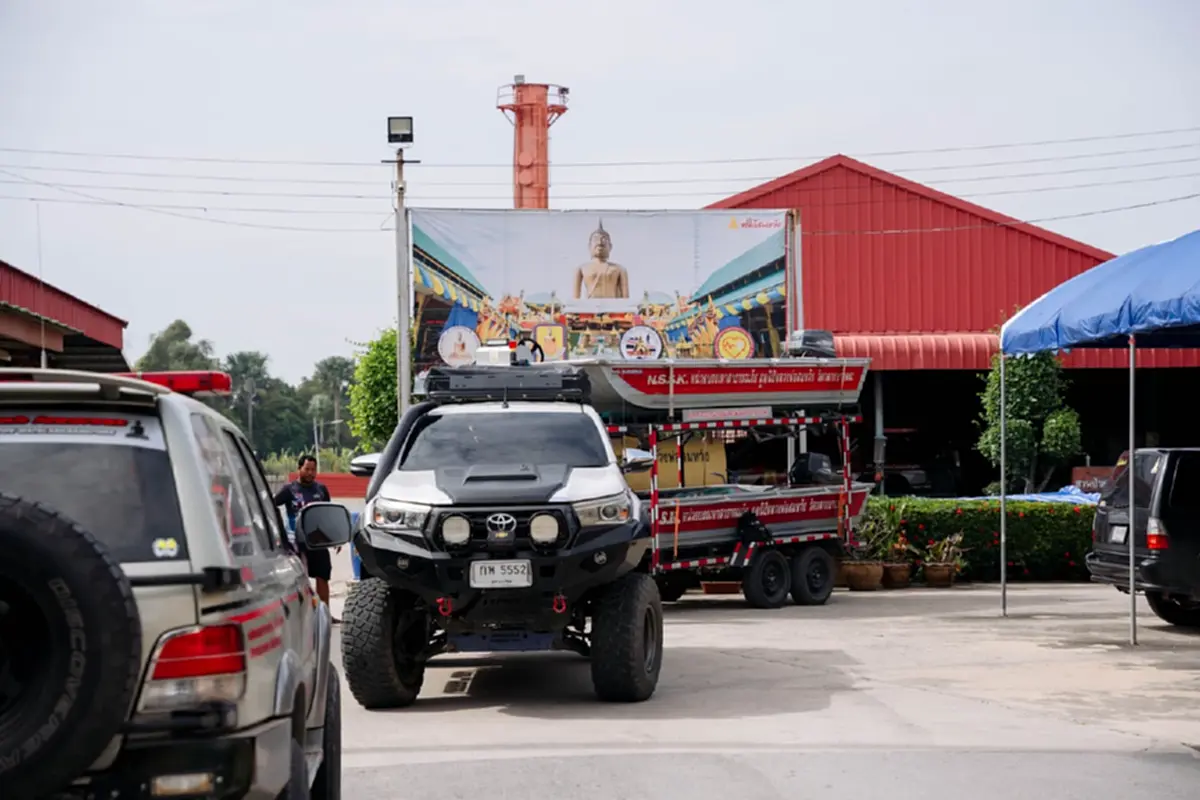 วัดกลางบางพระส่งทีมตอบโต้ภัยพิบัติ นครปฐมช่วยน้ำท่วมหาดใหญ่