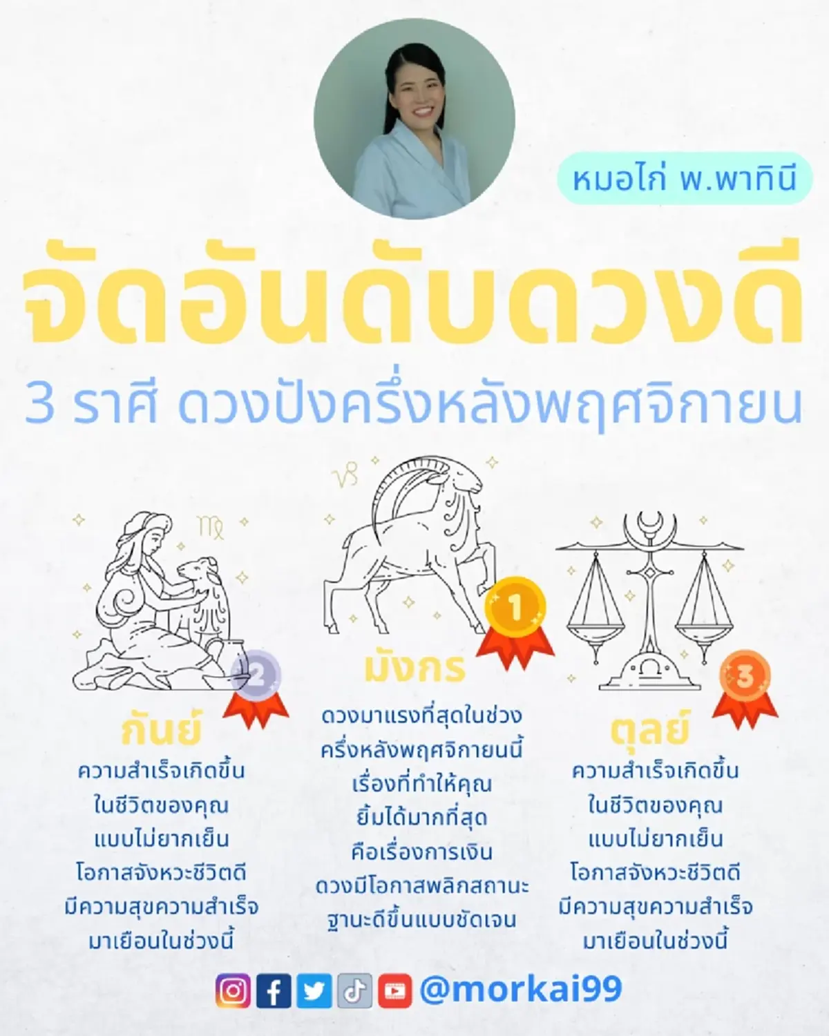 3 ราศี เท่านั้น ดวงปังครึ่งหลังเดือน พ.ย. พลิกสถานะ ฐานะดีขึ้น